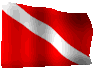 Waving Diving Flag